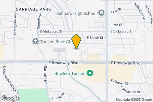 Map Image of the Property - Eastpointe - 8477 East Broadway Blvd Tucso...