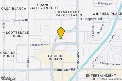 Map Image of the Property - 7121 E Rancho Vista Dr