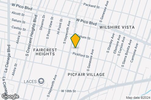 Map Image of the Property - 1557 S Orange Grove Ave