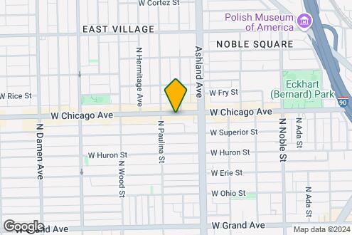 Map Image of the Property - 1637 W Chicago Ave