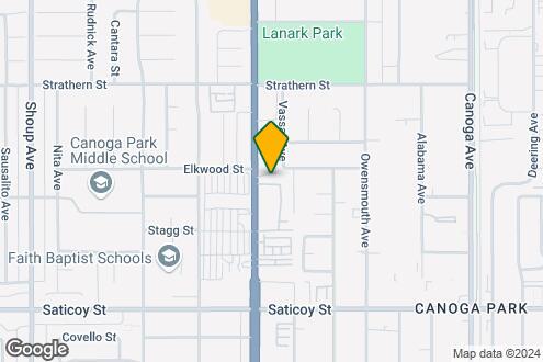 Map Image of the Property - 7810 Topanga Canyon Boulevard, Canoga Park...