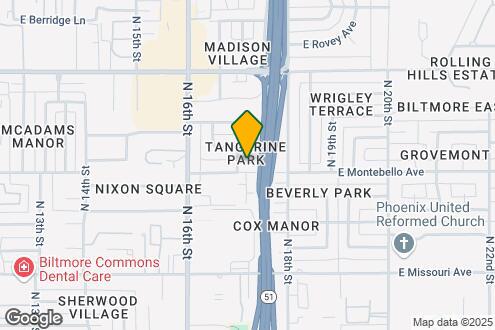 Map Image of the Property - 1708 E Montebello Ave