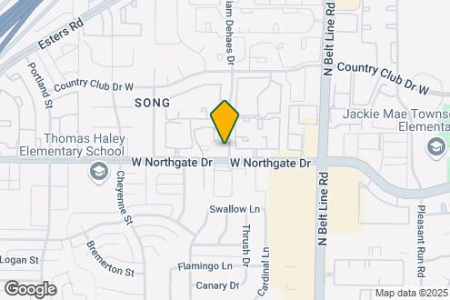 Map Image of the Property - 3615 W Northgate Dr