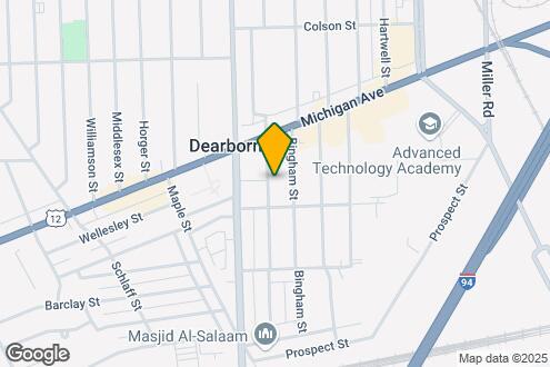 Imagen del Mapa de la Propiedad - Dearborn Town Center Senior