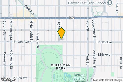 Imagen del Mapa de la Propiedad - Metropolitan Apartments at Cheesman Park