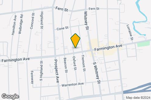 Map Image of the Property - 610 Farmington Ave