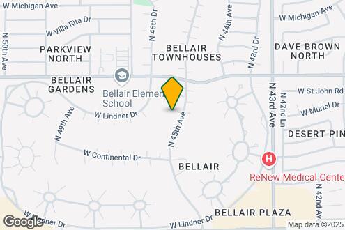 Map Image of the Property - 17608 N 45th Ave