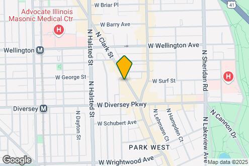 Map Image of the Property - 2850 N. Clark Street Apartments