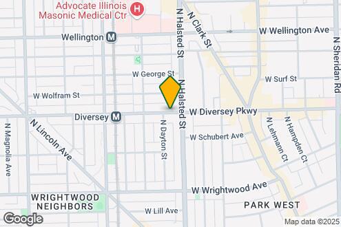 Map Image of the Property - 821 W Diversey Pkwy