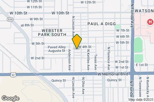 Map Image of the Property - 713 W 3rd St