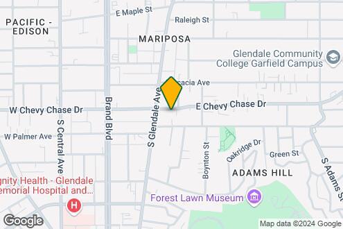 Map Image of the Property - 404 E Chevy Chase Dr