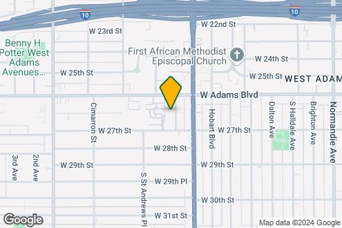 Map Image of the Property - 2631 S Manhattan Pl