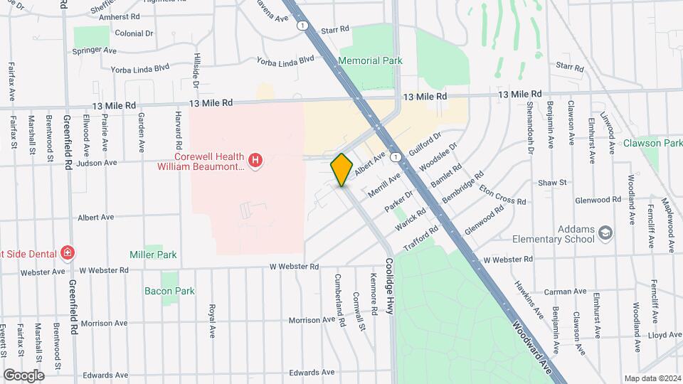 Beaumont Royal Oak Campus Map Map 8384