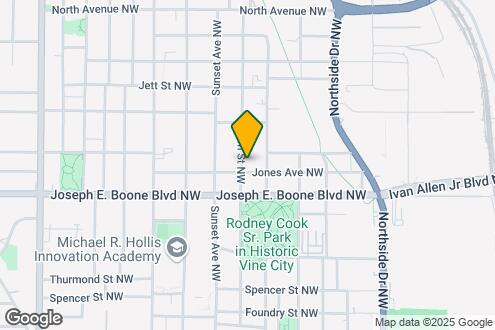 Map Image of the Property - 641 Jones Ave NW