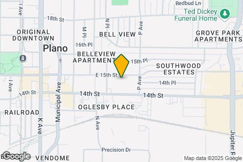 Map Image of the Property - 1514 E 15th St