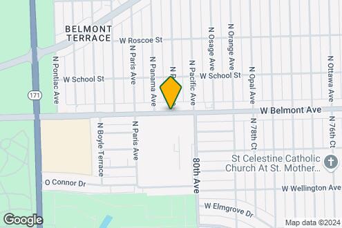 Map Image of the Property - 8009 W Belmont Ave