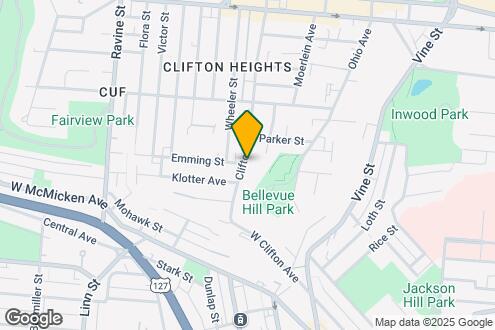 Map Image of the Property - 2156 W Clifton Ave