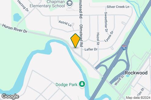 Map Image of the Property - Huron River Rockwood Apartments