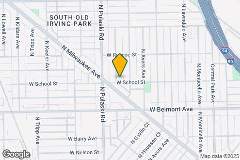 Map Image of the Property - 3301 N Harding Ave