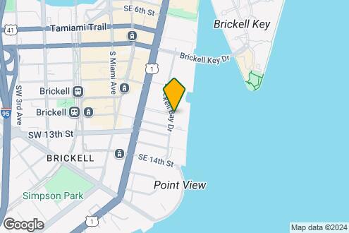 Map Image of the Property - 1111 Brickell Bay Dr