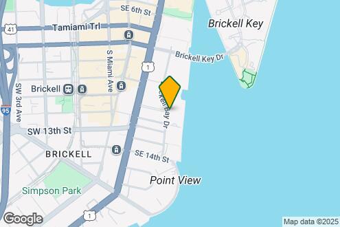 Map Image of the Property - 1111 Brickell Bay Dr