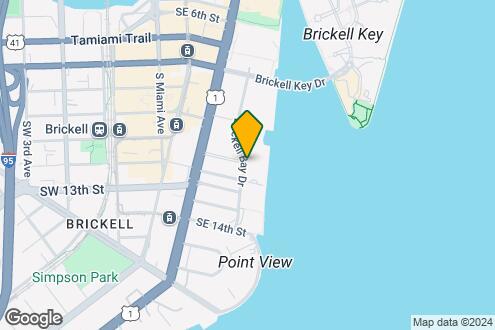 Map Image of the Property - 1111 Brickell Bay Dr