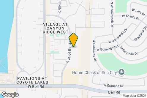 Map Image of the Property - Canyon Ridge Apartments