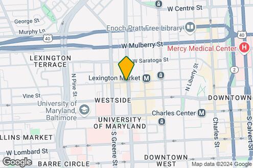 Map Image of the Property - 501 W Lexington St