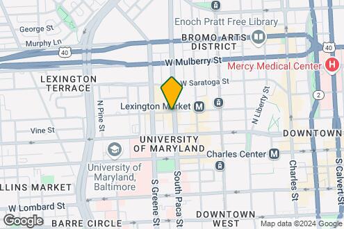 Map Image of the Property - 501 W Lexington St