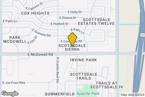 Map Image of the Property - 8550 E McDowell Rd