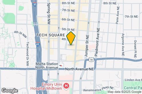 Map Image of the Property - 710 Peachtree St NE