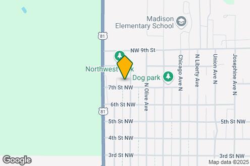 Map Image of the Property - Parkview Apartments and Townhomes