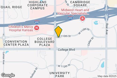 Map Image of the Property - Furnished Studio - Overland Park