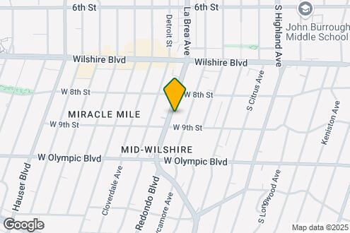 Map Image of the Property - 838 S La Brea Ave