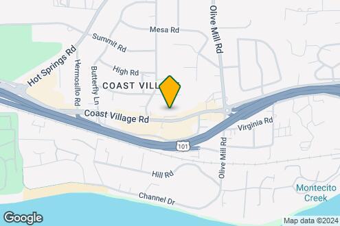 Map Image of the Property - 1220 Coast Village Rd