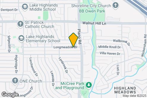 Map Image of the Property - 10650 Longmeadow Dr