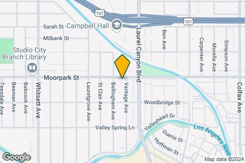 Map Image of the Property - 12140 Moorpark St