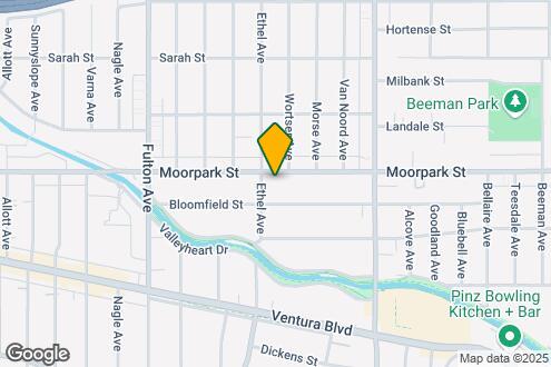 Map Image of the Property - 13046 MOORPARK ST