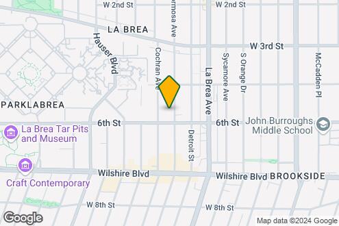 Map Image of the Property - 449 S Cloverdale Ave