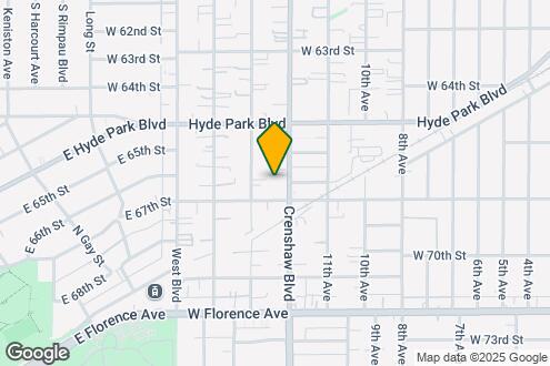 Map Image of the Property - 6627-6635 Crenshaw Blvd.