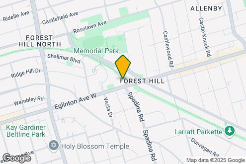 Map Image of the Property - 650 Eglinton Avenue West