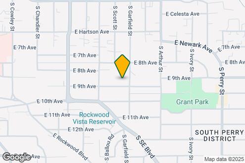 Map Image of the Property - 819 E 9th Ave