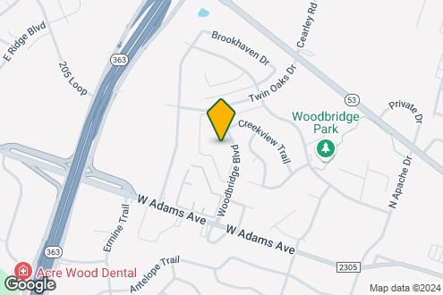 Imagen del Mapa de la Propiedad - Woodbridge Crossing Apartments