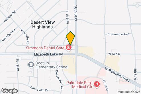 Map Image of the Property - West Palmdale Apartments