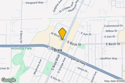 Map Image of the Property - 215 S Brea Blvd