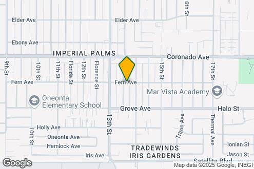 Map Image of the Property - 1351 Fern Ave