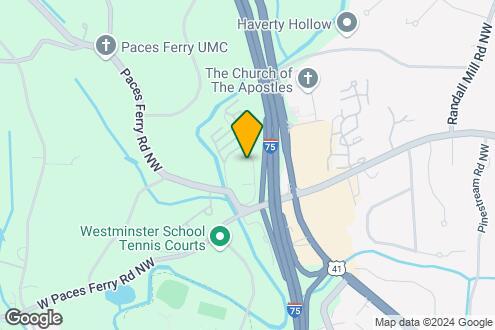 Map Image of the Property - 1401 W Paces Ferry Rd NW