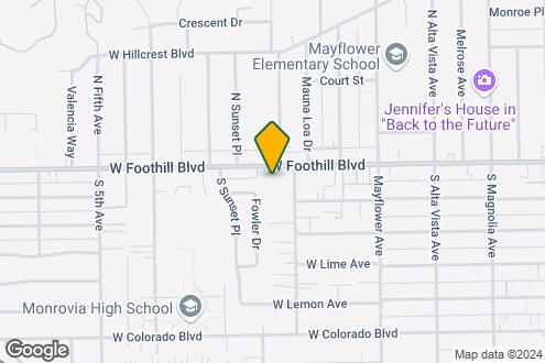 Map Image of the Property - Foothill Terrace