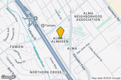 Map Image of the Property - Almaden Family Apartments