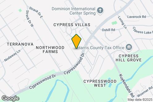 Map Image of the Property - 4604 Cypresswood Dr